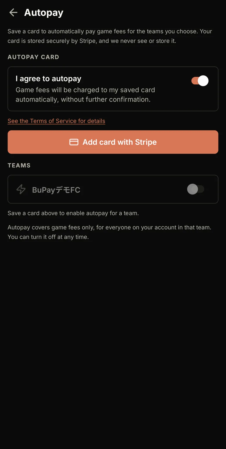 Set up Autopay